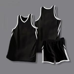 Ensemble de maillots de basketball personnalisés Source Factory, design étoile dorée, impression par sublimation intégrale, uniforme sportif pour hommes, vêtements athlétiques vierges - Product Image 4