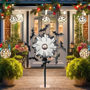 Décorations de jardin uniques 2025 : Décorations extérieures imperméables en fibre de <span class=keywords><strong>chauve</strong></span>-<span class=keywords><strong>souris</strong></span>, ornements de jardin, et tourne-vent LED en forme de <span class=keywords><strong>chauve</strong></span>-<span class=keywords><strong>souris</strong></span> pour Halloween avec piquet - Product Image 6