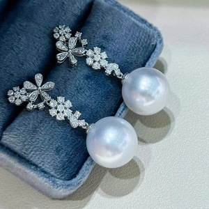 Orecchini da donna con fiori barocchi, eleganti per matrimoni, orecchini da festa e regalo - Product Image 2