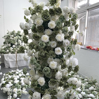 Décorations florales romantiques IFG pour mariage, remise de diplôme, Noël, guirlandes en soie artificielle, arrangements floraux blancs pour arche, hauteur 5 pieds