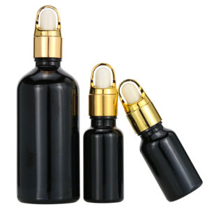 Botellas de vidrio con tapón dorado, 1 onza, 30ml - Product Image 4