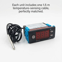ODM OEM EW-181H Termostat Pengontrol Suhu -45 ℃   sampai 120 ℃   Pengontrol Digital dengan Probe Temperatur Bersertifikasi CE SIL