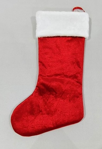 Giáng Sinh Vớ Sáng Bóng Nhung Dày Xmas Vớ 18 "Kích Thước Lớn Màu Đỏ Giáng Sinh Vớ Cho Thêu - Product Image 4