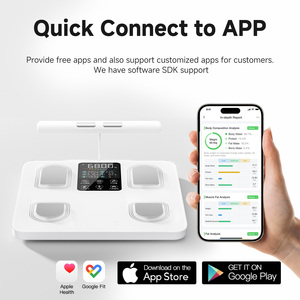 Ứng Dụng SDK Hỗ Trợ Thông Minh 8 Điện Cực Điện Tử Có Trọng Lượng Quy Mô BMI Phân Tích Cơ Thể Chất Béo Quy Mô - Product Image 5