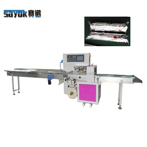 Easy to operate horizontal packaging machine automatic quick lighting charcoal AL bag pillow packing machine