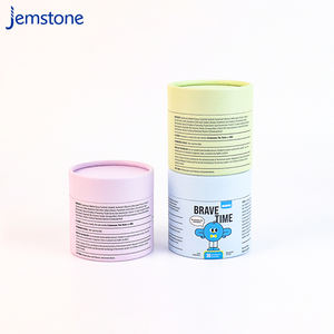 กล่องกระดาษคราฟท์ทรงกระบอกสำหรับบรรจุภัณฑ์อาหารเสริมกาแฟ พิมพ์โลโก้ได้ตามต้องการ บรรจุภัณฑ์แบบหลอดกระดาษเกรดอาหาร สำหรับเก็บชาแบบใบ - Product Image 3