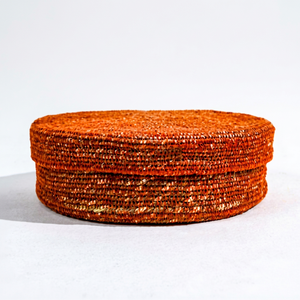 Round <b>Seagrass</b> Cover <b>Basket</b> and Bowl Set Eco Friendly Handmade Storage Organizer for Home Decor Bulk Wholesale Supplier - Product Image 1