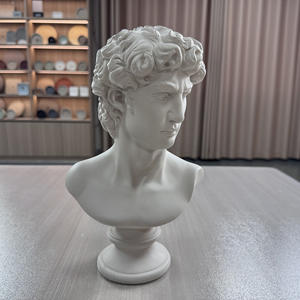 Scultura di Personaggi <span class=keywords><strong>in</strong></span> Stile Art Deco, <span class=keywords><strong>Statua</strong></span> da Tavolo <span class=keywords><strong>in</strong></span> <span class=keywords><strong>Cemento</strong></span> per Soggiorno e Ufficio - Product Image 3