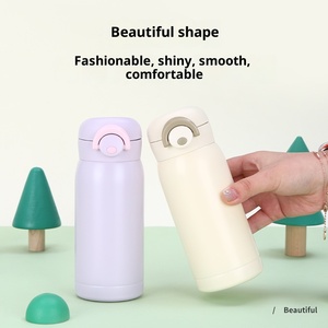 <b>Custom</b> Macaron Color Bounce Lid Thermos 304 Stainless Steel Mini Portable Water Cup Fresh <b>Insulated</b> Mug for Women - Product Image 2