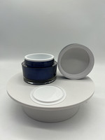 Pot de crème de luxe Offre Spéciale de 30ml à 3oz Bouteille en verre borosilicaté avec couvercles vides en aluminium Gamme de 1oz à 1.5oz