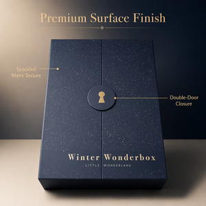 Luxuriöse Grüne Doppeltürige Starre Geschenkbox mit Individuellem Logo-Prägedruck, UV-Beschichtung, Recycelbar, Adventskalender-Verpackung mit Schubladen - Product Image 3