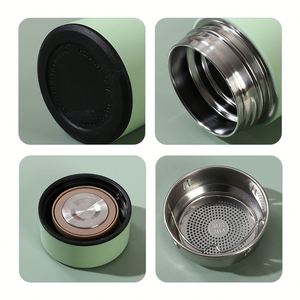 Botella de Agua Inteligente Aislada Térmicamente de Acero Inoxidable de 500ml (17oz) con Pantalla de Temperatura, Acabado Mate y Recubrimiento de Goma Personalizable - Product Image 2