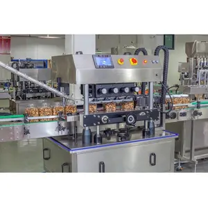 Otomatik patates cipsi granül somun kavanoz şişe dolum üretim hattı makinesi