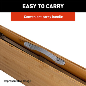 Portable <strong>Folding</strong> Bamboo <strong>Table</strong> With Adjustable Height Aluminum <strong>Legs</strong> <strong>for</strong> Camping Picnic or Home Furniture <strong>Table</strong> - Product Image 3