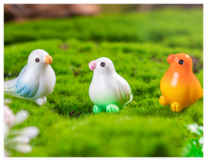 Mirco manzara süsler yaratıcı aksesuarları minyatür hayvanlar reçine papağan heykelcik kuş dekoratif sanat DIY 3D heykel - Product Image 6