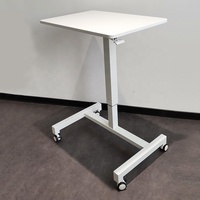 Bureau debout pneumatique debout de conception moderne de colonne de table de levage de gaz à usage intensif personnalisé réglable en hauteur