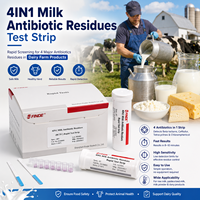 Bandelettes de test rapide 4-en-1 fiables pour la détection des antibiotiques laitières dans les produits laitiers et le lait pasteurisé