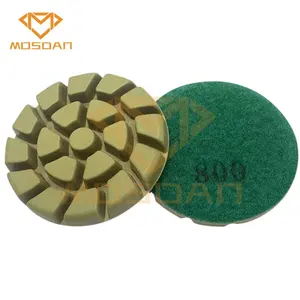 3 Inch Spiral Resin Diamond Polishing Pucks For Concrete Floor