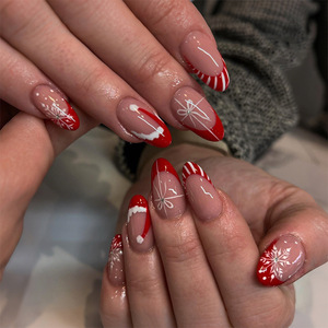 <span class=keywords><strong>Uñas</strong></span> Postizas de Almendra <span class=keywords><strong>Negras</strong></span> con Efecto Ojo de Gato, 24 Piezas, <span class=keywords><strong>Uñas</strong></span> Acrílicas Personalizadas, <span class=keywords><strong>Uñas</strong></span> Adhesivas de Presión - Product Image 5