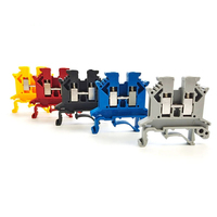 Bloc de bornes modulaire UL 94V-0 à fixation sur rail DIN, connexion rapide, 2,5 mm², 4 mm², 6 mm², 10 mm², gris, noir, connecteur électrique pour fils
