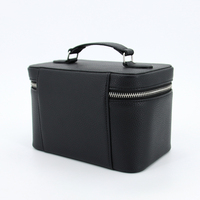 Sac de rangement pour maquillage en cuir de grande capacité, logo personnalisé, PU, cosmétique imperméable, pour trousse de beauté, pour voyage, style féminin