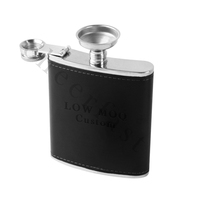 Ensemble de bouteilles de vin pour voyage, pour boissons alcoolisées, en acier inoxydable, flacons noir