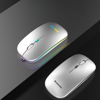 Fabrikant Draadloze Slanke Draagbare Usb Optische Muis Rgb Gaming Bt 2.4G Pc Laptop Computer Oplaadbare Draadloze Muis