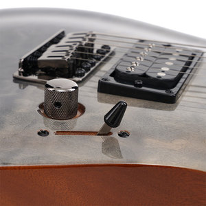 Đàn <span class=keywords><strong>guitar</strong></span> điện Flyoung 6 dây, thân liền khối, mặt gỗ Maple phủ veneer gỗ hồng sắc và gỗ mun, hoàn thiện bóng loáng. - Product Image 3