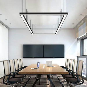 Lampada <span class=keywords><strong>a</strong></span> Pannello <span class=keywords><strong>LED</strong></span> per Ufficio, Moderna Lampada Lineare <span class=keywords><strong>a</strong></span> <span class=keywords><strong>Sospensione</strong></span> in Alluminio, Luce da Soffitto Regolabile in Altezza per Stanze e Corridoi, 220V - Product Image 6