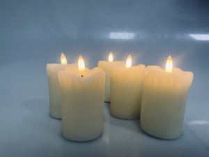 Vela móvil de mecha sin llama <span class=keywords><strong>LED</strong></span> negra de alta calidad para bodas en casa, decoración de oficina, efecto parpadeante para vacaciones de Diwali