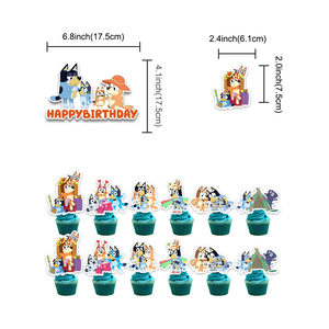 Décorations de fête d'<span class=keywords><strong>anniversaire</strong></span> sur le thème des chiens de dessin animé, ballons à empreintes de pattes, bannière, joli topper de gâteau pour animaux de compagnie, fournitures d'<span class=keywords><strong>anniversaire</strong></span> pour enfants - Product Image 4