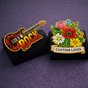 Pin de Solapa Personalizado al por Mayor con Logotipo de Metal Esmaltado, Lindo y de Alta Calidad, Regalo para Amantes de la Música, Violín, Nombre, Regalo Promocional - Product Image 2