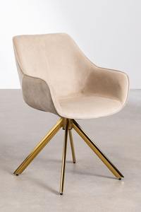 Chaise de salle à manger pivotante Design moderne nordique 360 avec pieds en métal Fauteuil de vente chaude pour restaurant café salon hôtel - Product Image 5