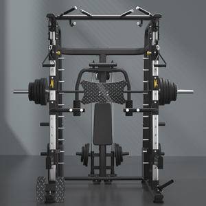 Mesin <span class=keywords><strong>Smith</strong></span> multifungsi dengan kabel katrol lintas Squat Power rak Simith pusat Gym kandang - Product Image 3