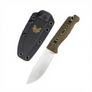 มีดพกพาใบตาย BM 15002/15017 Wilderness Survival พร้อมปลอกมีด สำหรับล่าสัตว์ กิจกรรมกลางแจ้ง ของขวัญ มีด G10 8Cr13Mov 4MM - Product Image 3