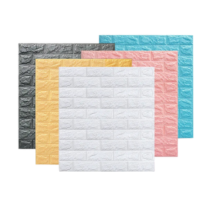 70 * 77cm Pe 3d Brick Foam Wallpaper Geometric Modern White Self-adhesive Waterproof Wall Panel <b>Ceiling</b> Tiles - Product Image 1