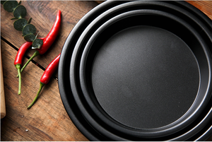 Molde para <span class=keywords><strong>Pizza</strong></span> Antiadherente de Alta Calidad Personalizado de 10, 9, 8 y 6 Pulgadas, Bandeja para Hornear Industrial al por Mayor, Platos para Hornear para Horno - Product Image 6