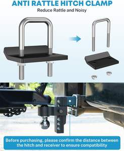 Enganche <span class=keywords><strong>de</strong></span> <span class=keywords><strong>remolque</strong></span> ajustable <span class=keywords><strong>de</strong></span> 6 pulgadas compatible con receptor <span class=keywords><strong>de</strong></span> 2 pulgadas, <span class=keywords><strong>bola</strong></span> sólida doble <span class=keywords><strong>de</strong></span> 2 "y 2-5/16" (12.500 LBS GTW) - Product Image 5