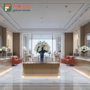 Sistema Minimalista de Exhibición de Joyería Premium, Vitrina de Vidrio para Joyería con Superficie Pulida - Product Image 6