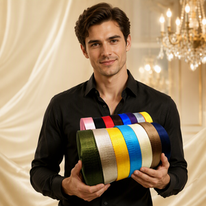 Ruban chevron étroit coloré <span class=keywords><strong>Xinran</strong></span> XR-329 de 3,8 cm, haute ténacité, excellente qualité, en polyester/nylon jacquard de 2,5 cm, vente en gros - Product Image 2