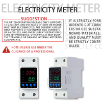 QY2P-40S Meteran Watt-Jam Digital Satu Fasa Empat Tombol Khusus Digital Kelas Akurasi 1.0 80A 0-999999.9 kWh