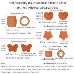 어린이용 플라스틱 헤어 비즈 도매 - 둥근 야광 비즈, 브레이드용 DIY 헤어 액세서리, 가전제품 - Product Image 5