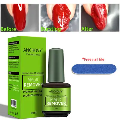 15 ml Magic Remover Nail Polish Remover Bursting Remove Sticky Layer Gel Cleaner Lint Free Nail Degreaser Tools CH1038