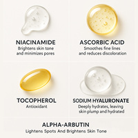 Sérum Éclaircissant Visage à la Vitamine C, Liquide Hydratant à l'Acide Hyaluronique, Marque Privée, Sérum Visage à la Niacinamide et à l'Acide Hyaluronique