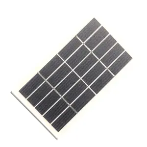 Tùy chỉnh PV nhỏ 2 Watt bảng điều khiển năng lượng mặt trời ôn đới thủy tinh cán nhiều tấm pin mặt trời tinh thể 5V 400mA Mini paneles solares 2 W