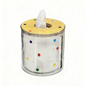 Suporte Moderno de Plástico Transparente e Impermeável para Caixa de Lenços de Papel, para Mesa de Centro da Sala de Estar, Armazenamento e Decoração Doméstica - Product Image 5