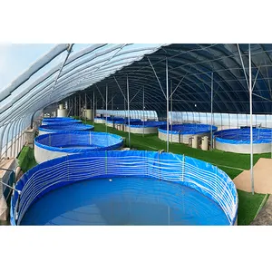 Ras Plant Verkoopt Groothandel Grote Ronde Pvc Zeildoek Aquacultuur Biofloc Tilapia Ras Aquarium Kweek