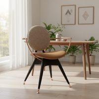Chaises de salle à manger en or de haute qualité