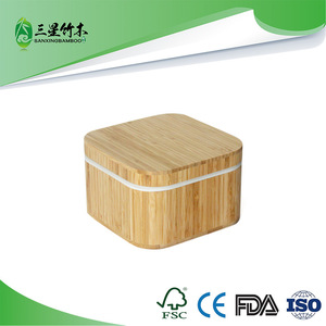 Bamboo bento <b>box</b>, square, <b>insulated</b> container with lid, student <b>lunch</b> <b>box</b>, airtight <b>lunch</b> <b>box</b>, customizable bamboo lid. - Product Image 5