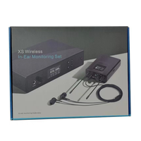 Système de monitoring intra-auriculaire sans fil professionnel XSW400 XSW avec microphone à condensateur stéréo cardioïde en métal pour la scène